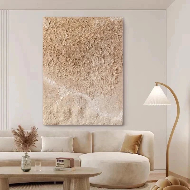 Earthy Tone Abstract Painting - royalbrushart