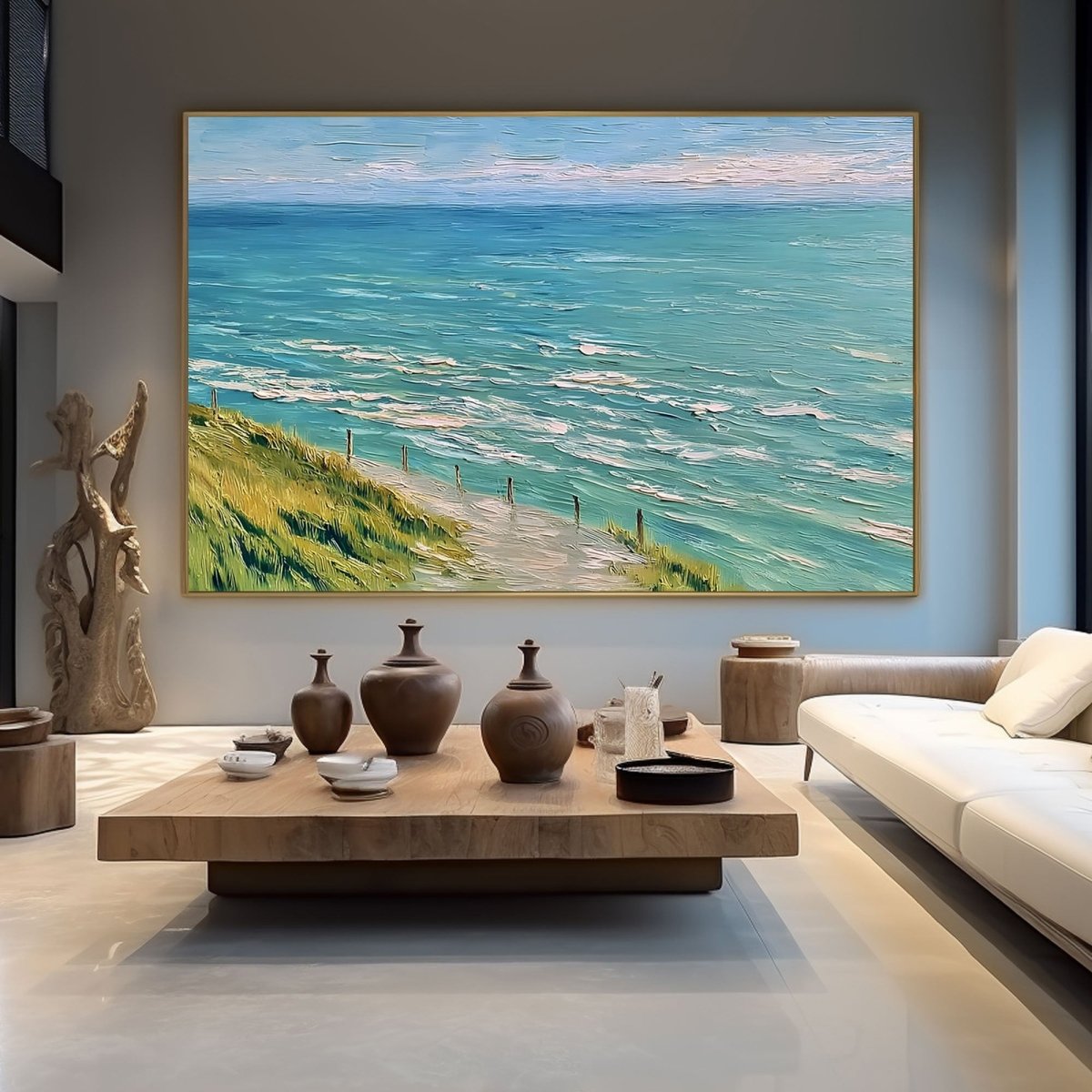 Plaster Art Texture PaintingRAB397 - royalbrushart