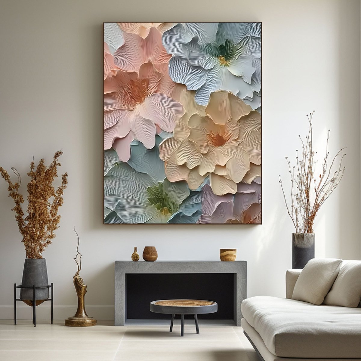 Plaster Art Texture Painting RAB398 - royalbrushart