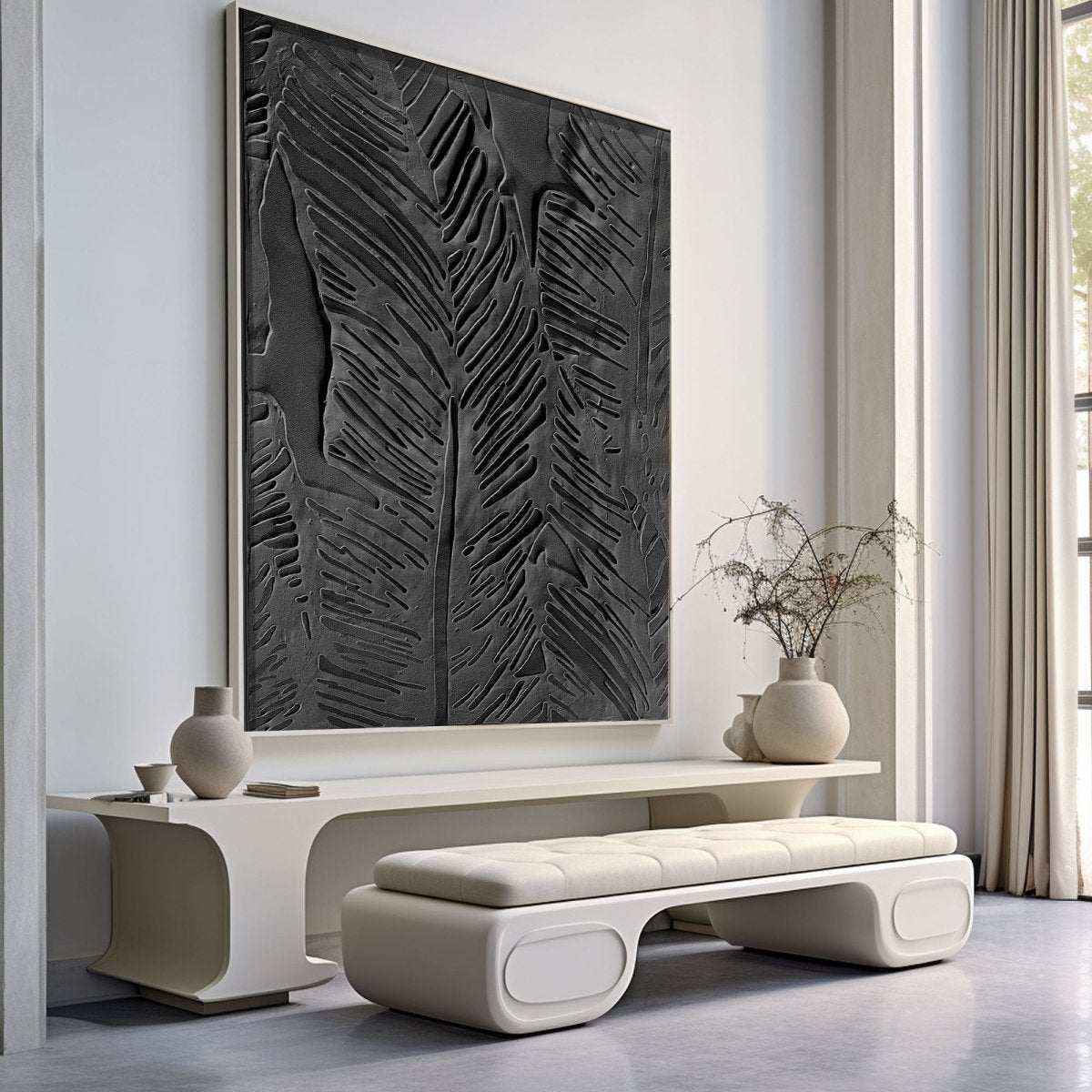 Plaster Art Texture Painting HBV312 - royalbrushart