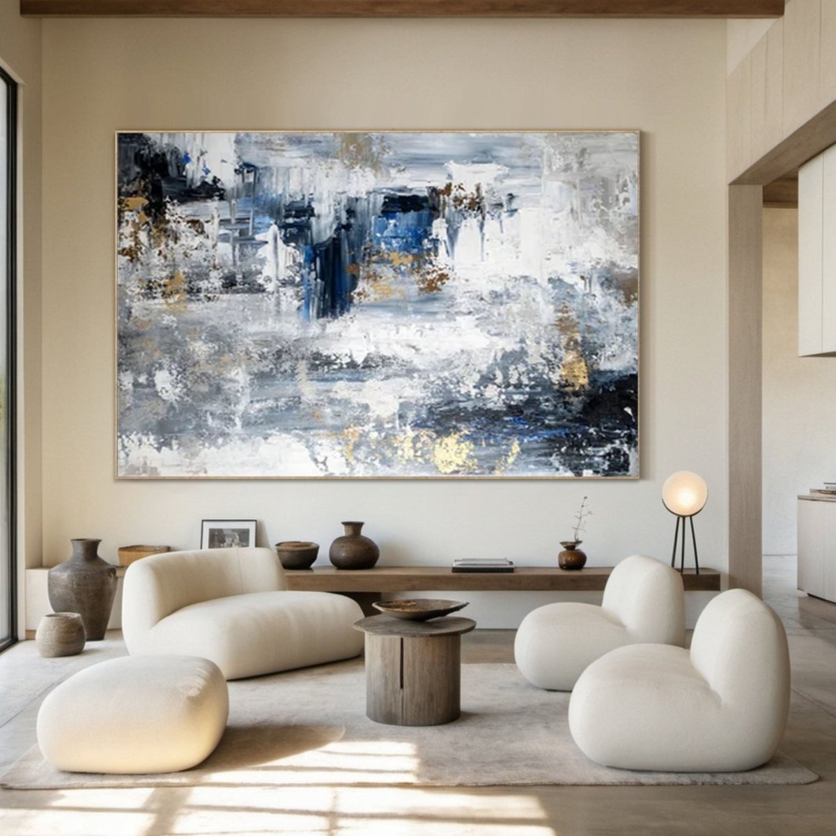 Scandinavian Minimalist Painting RAB085 - royalbrushart