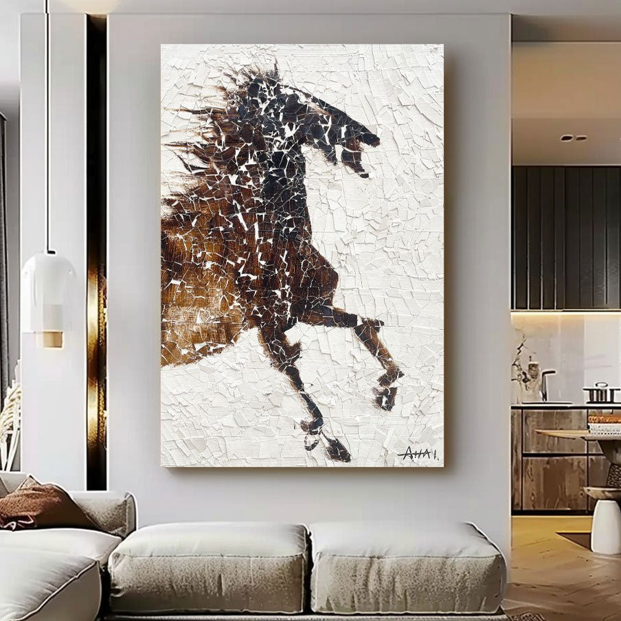 Plaster Art Horse Painting RAB541 - royalbrushart