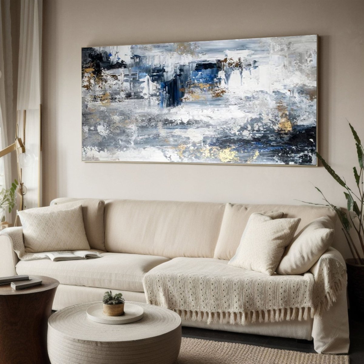 Scandinavian Minimalist Painting RAB085 - royalbrushart