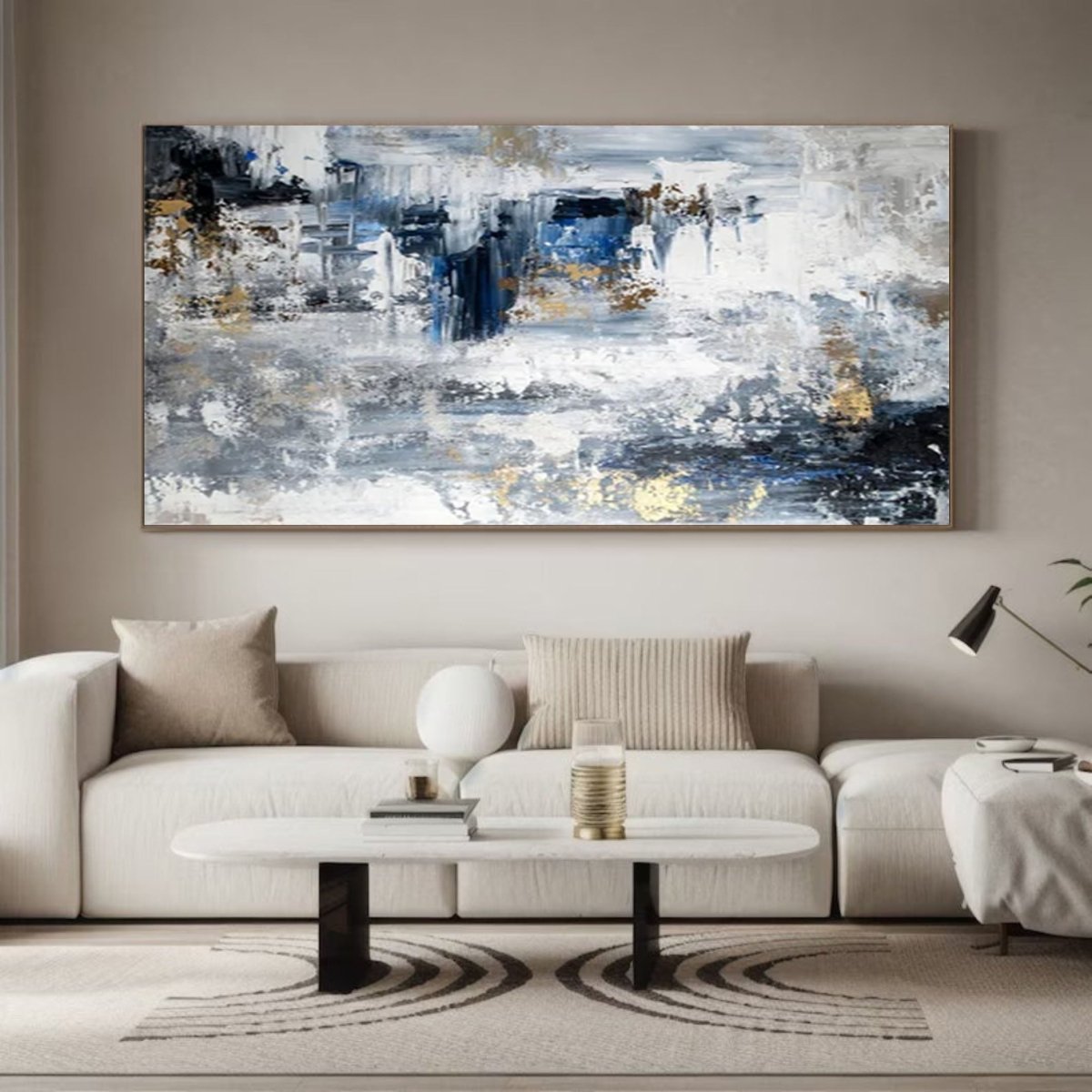 Scandinavian Minimalist Painting RAB085 - royalbrushart