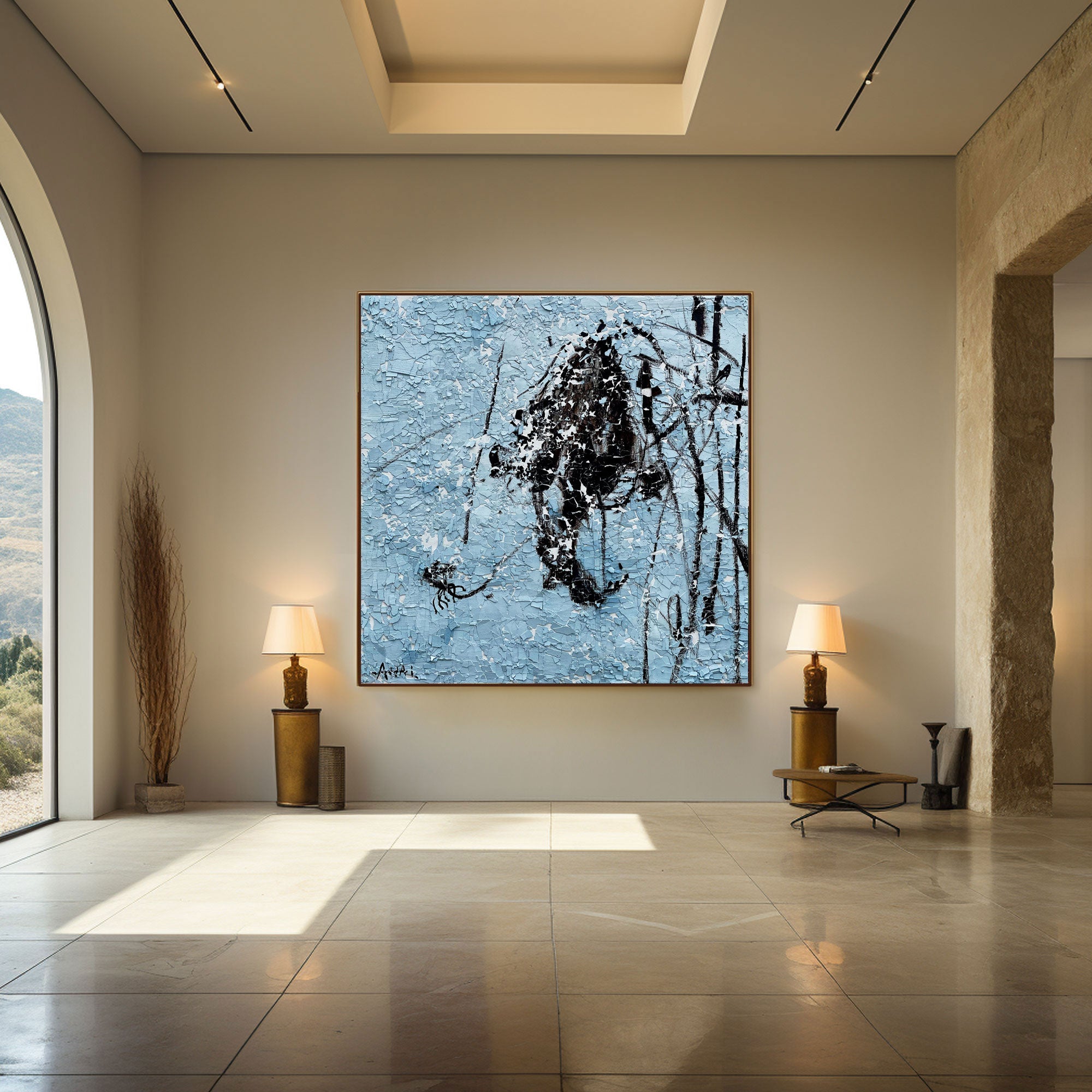 Plaster Art Texture Painting #LBV456