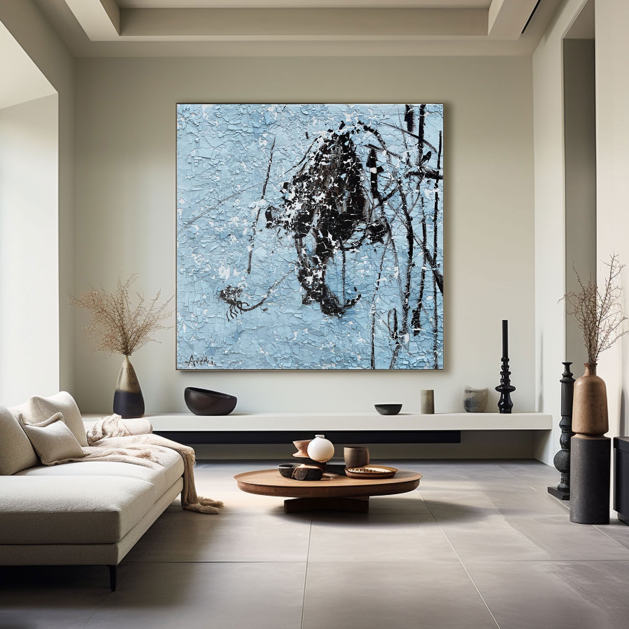 Plaster Art Texture Painting #LBV456