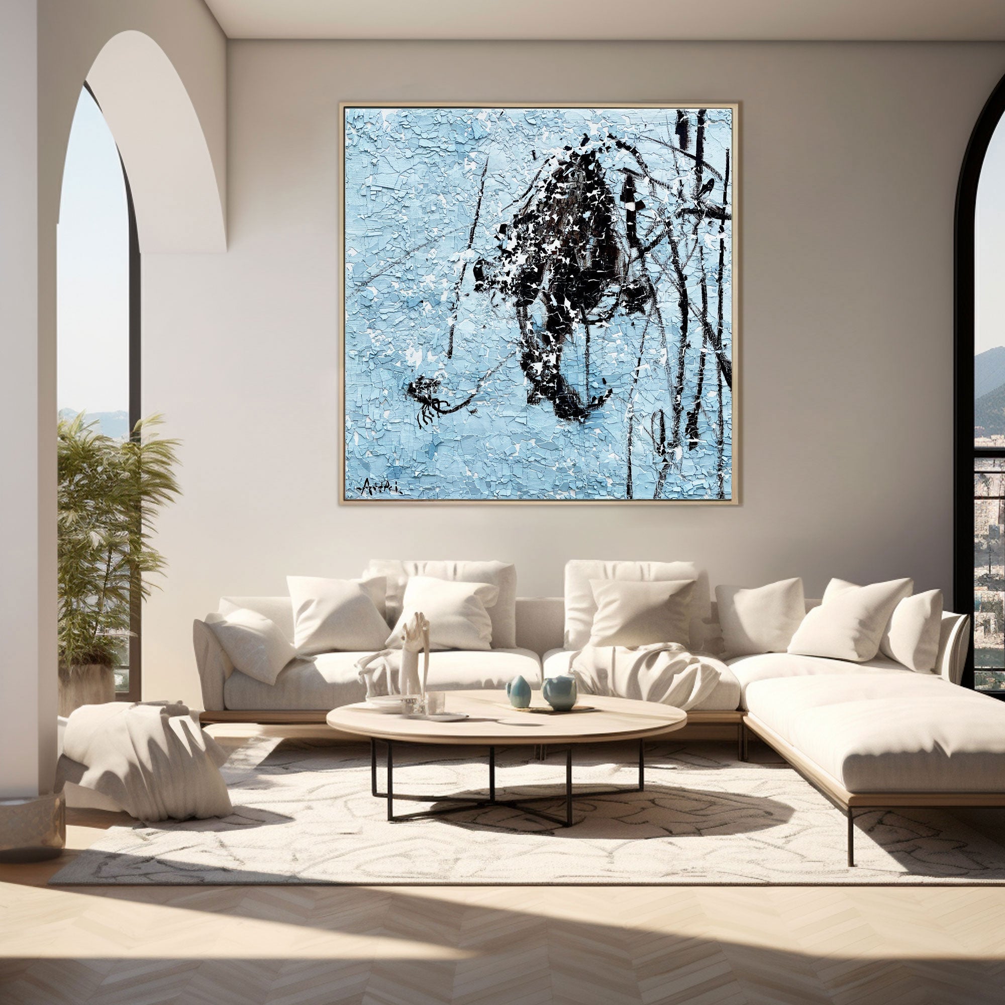 Plaster Art Texture Painting #LBV456