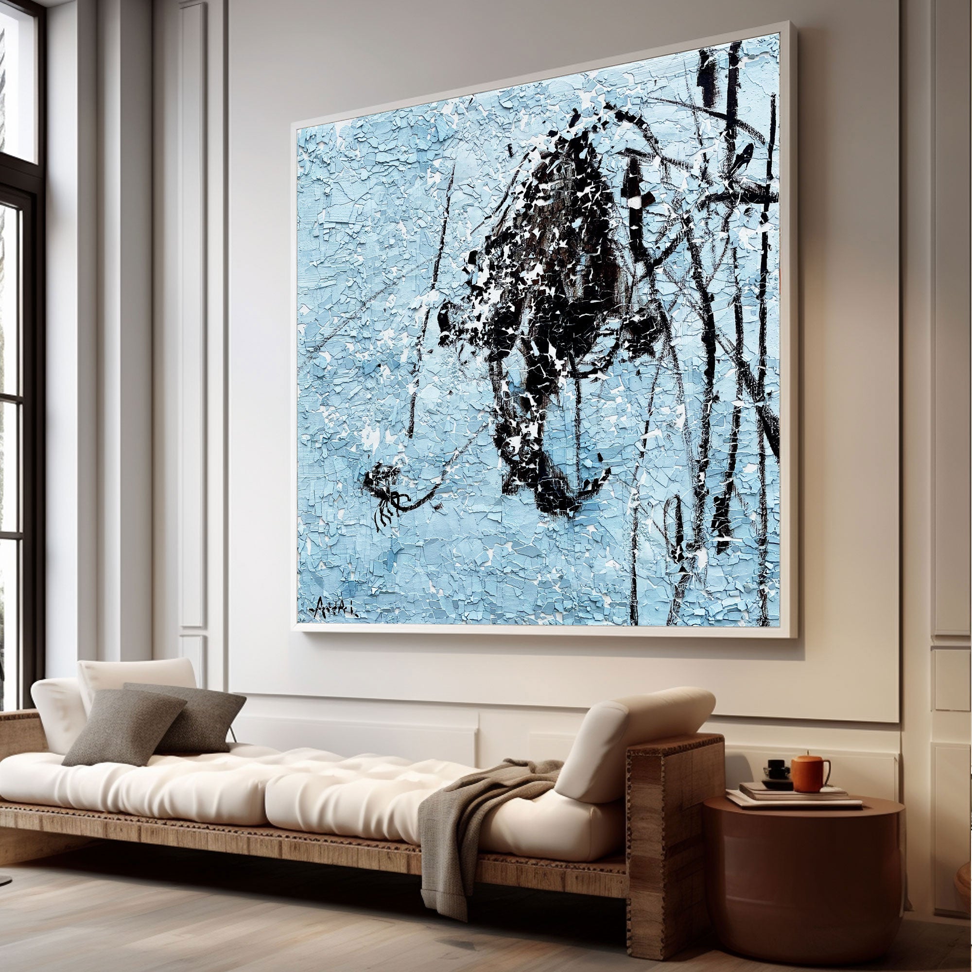 Plaster Art Texture Painting #LBV456