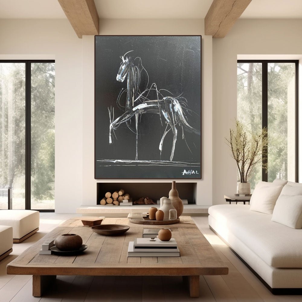 Contemporary Horse Art LRAB636 - royalbrushart