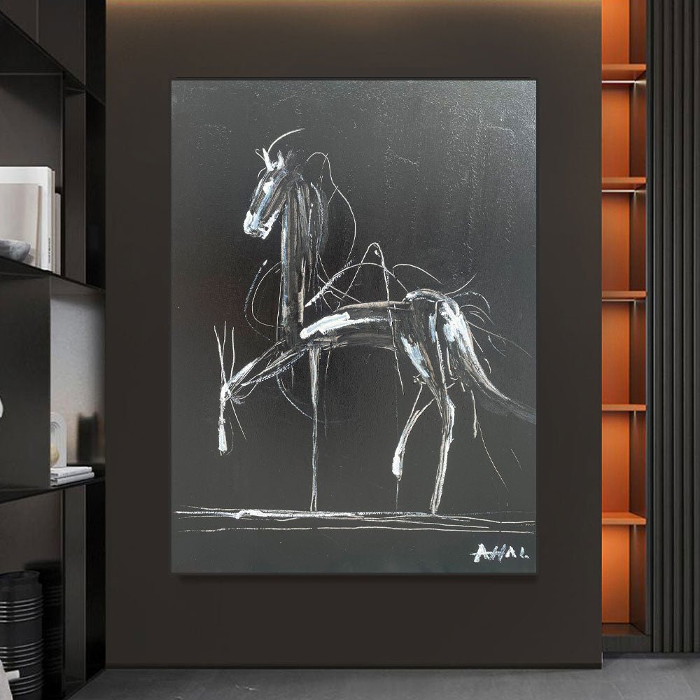 Contemporary Horse Art LRAB636 - royalbrushart