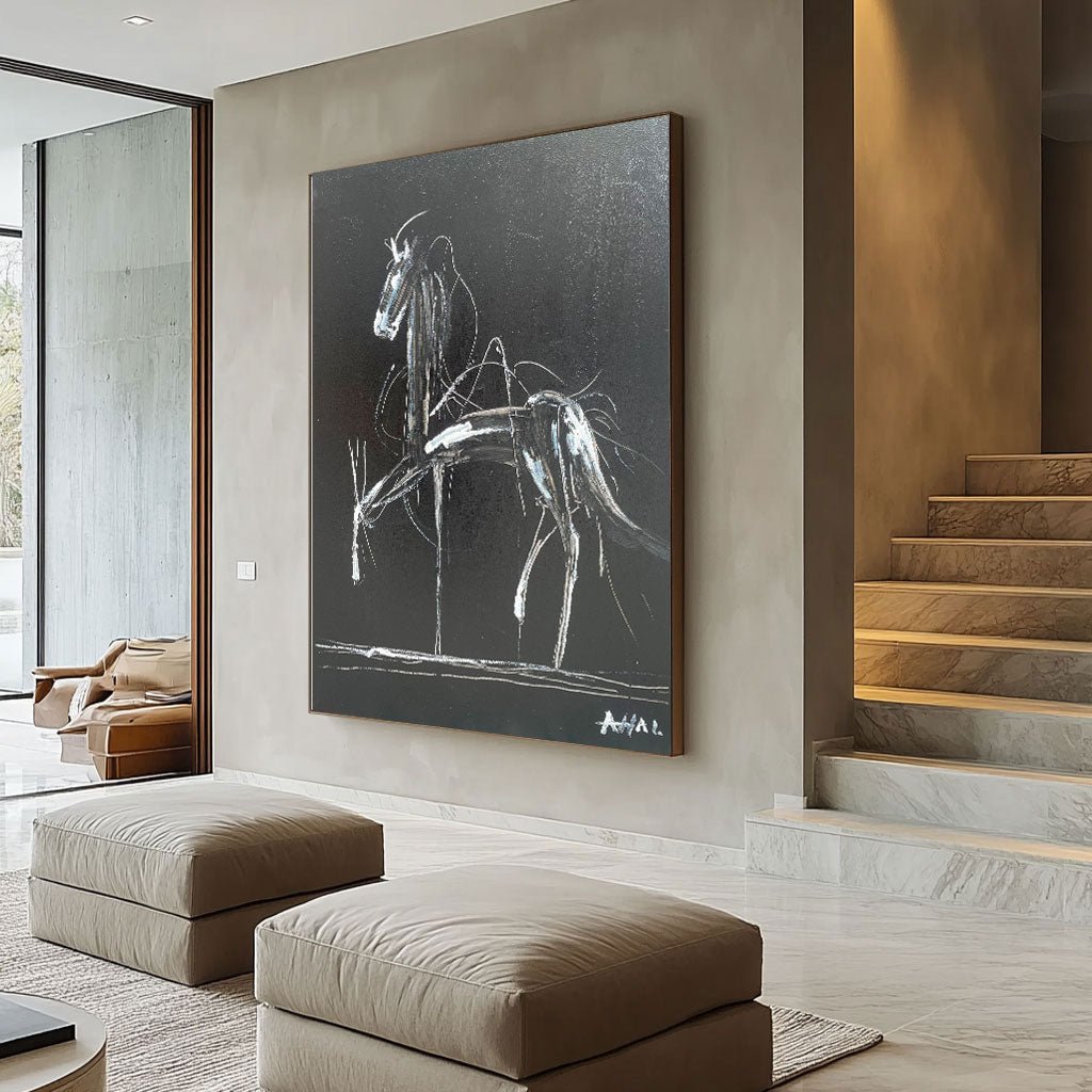Contemporary Horse Art LRAB636 - royalbrushart