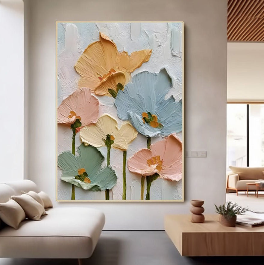 Plaster Art Flower Painting RAB403 - royalbrushart