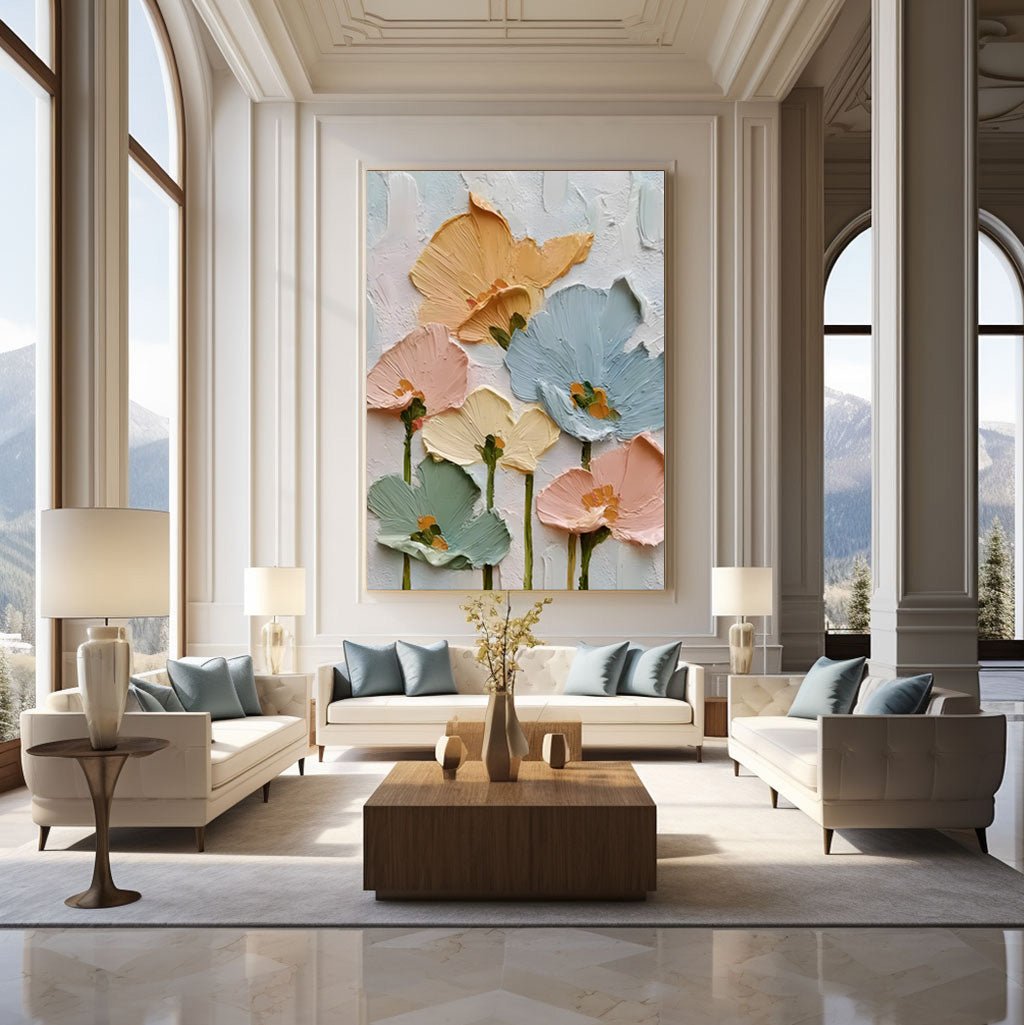 Plaster Art Flower Painting RAB403 - royalbrushart