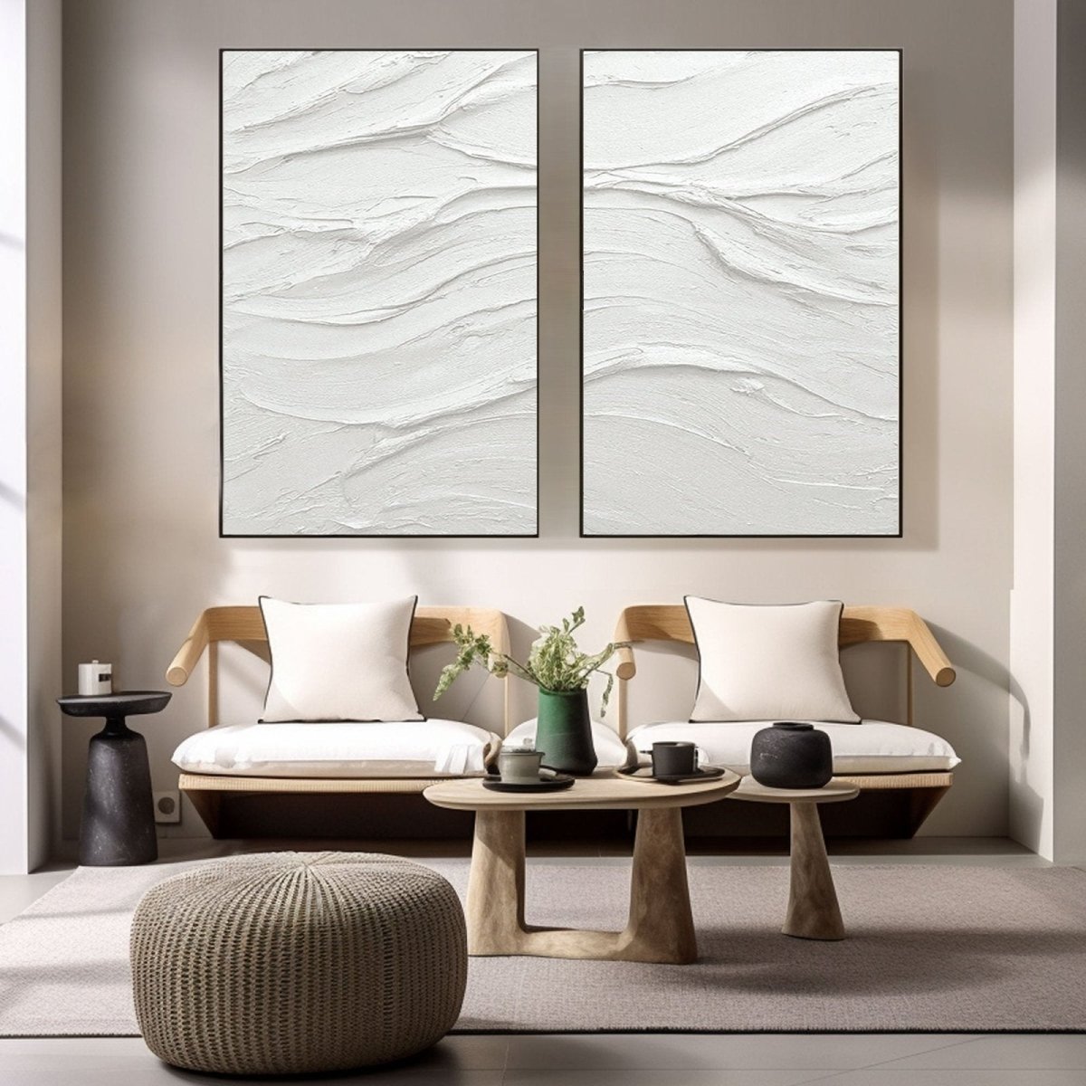 Abstract Painting Set Of 2 RAB650 - royalbrushart