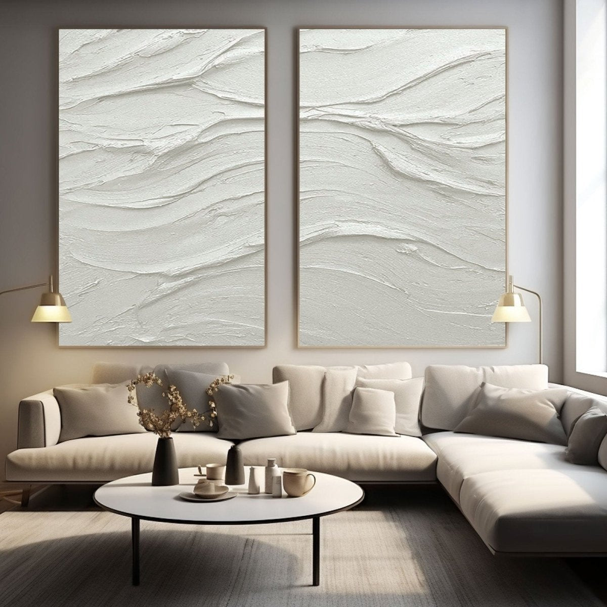 Abstract Painting Set Of 2 RAB650 - royalbrushart