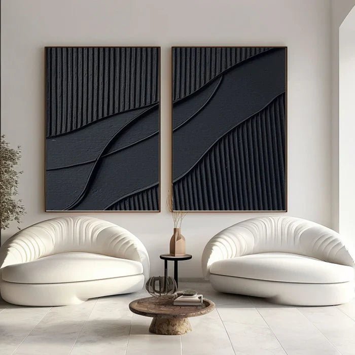 Abstract Painting Set Of 2 RAB654 - royalbrushart