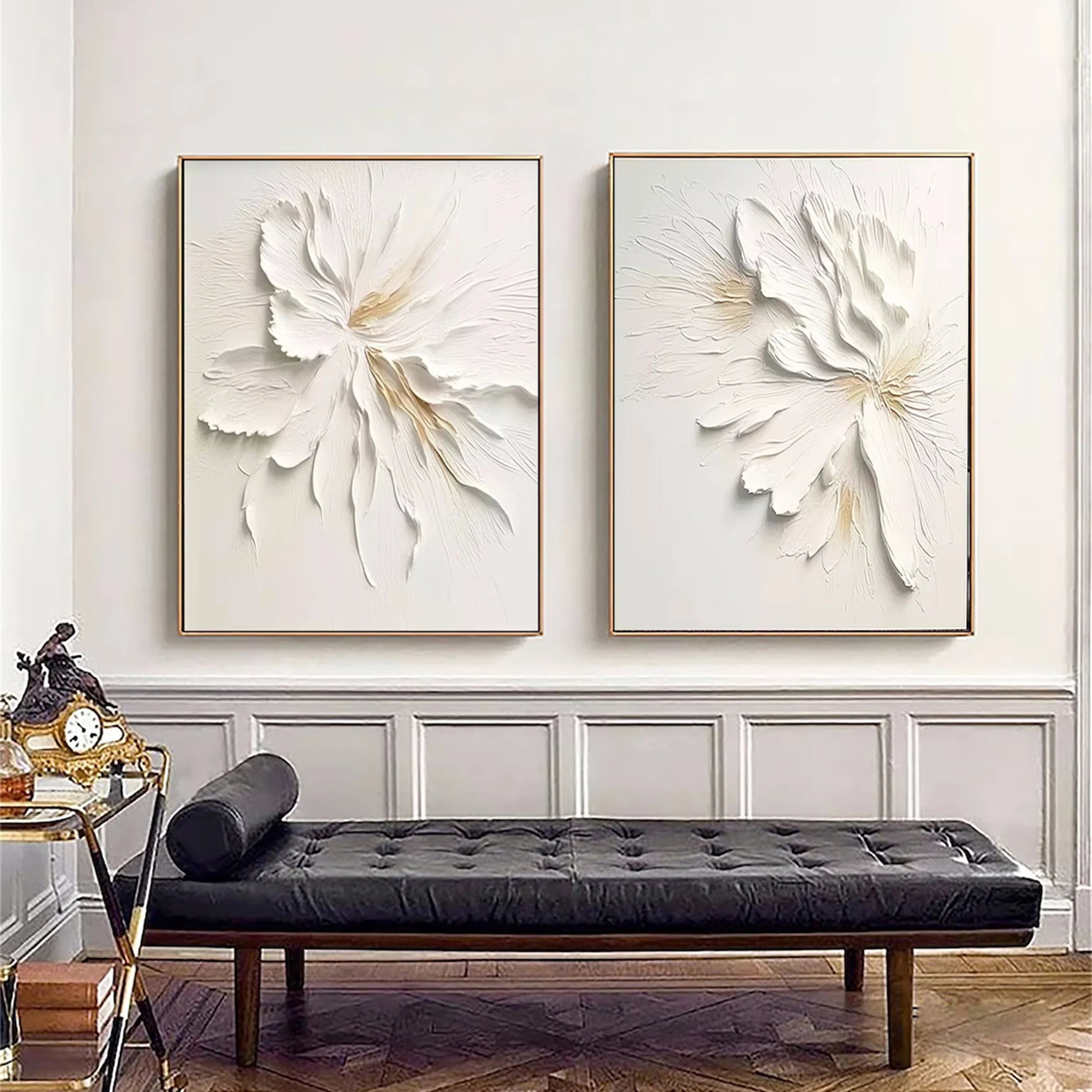 plaster art texture painting Set of 2 RAB028 - royalbrushart