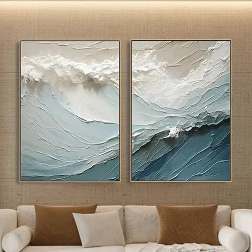 Abstract Painting Set Of 2 RAB648 - royalbrushart