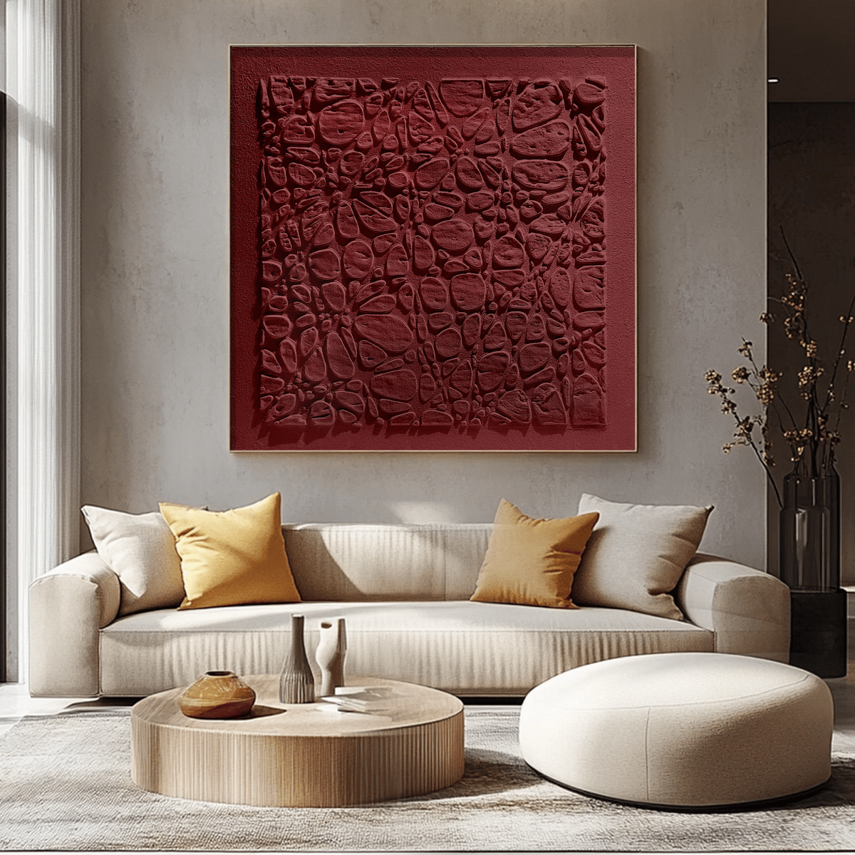 Plaster Art Texture Painting HBV208 - royalbrushart