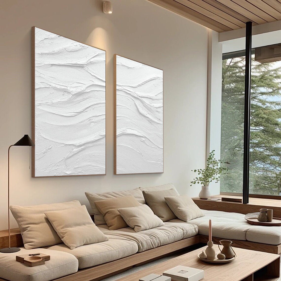 Abstract Painting Set Of 2 RAB650 - royalbrushart