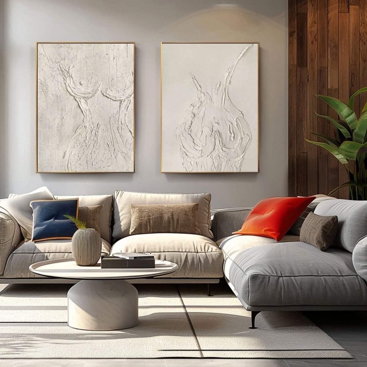 Abstract Painting Set Of 2 RAB647 - royalbrushart