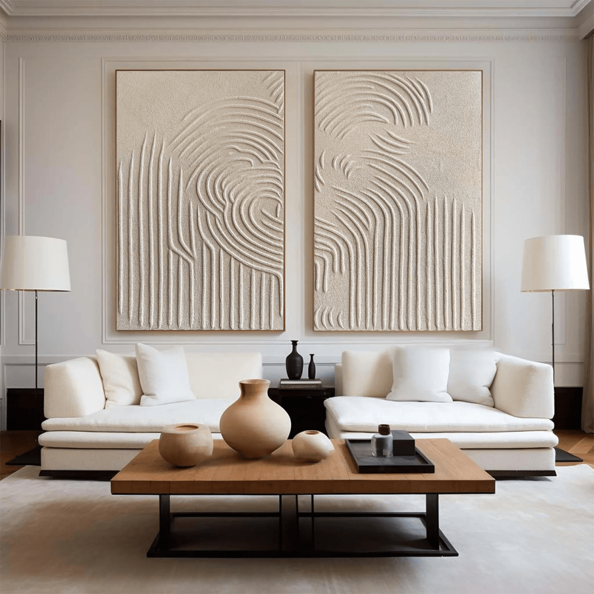 abstract Painting Set of 2 RAB010 - royalbrushart