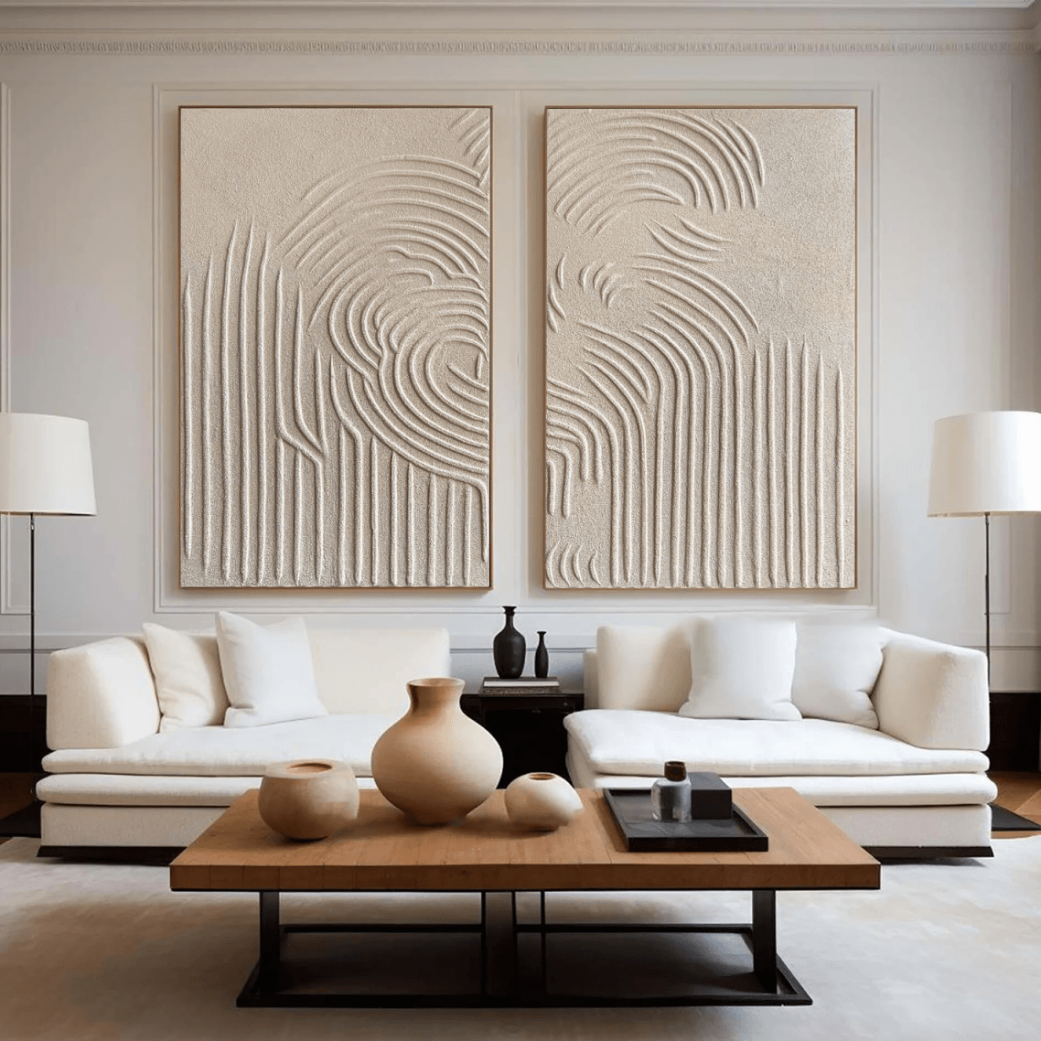 abstract Painting Set of 2 RAB010 - royalbrushart