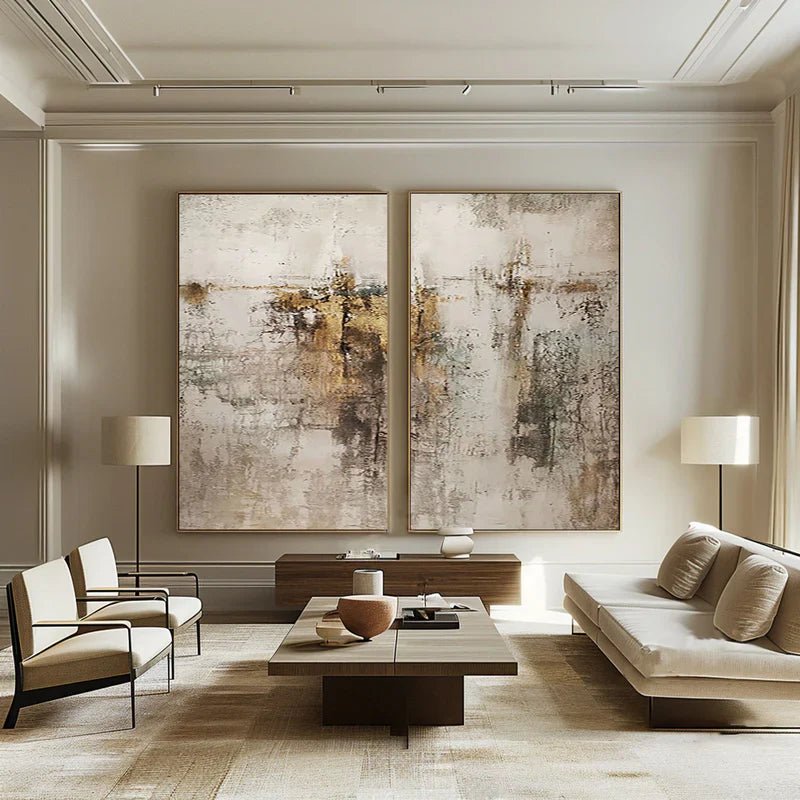 Abstract Painting Set Of 2 RAB701 - royalbrushart