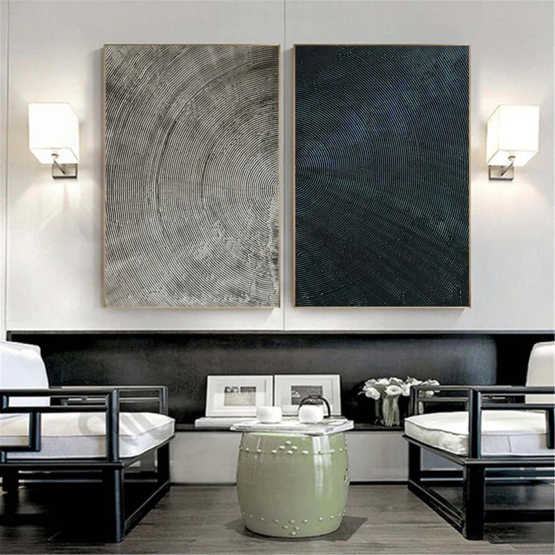 Abstract Painting Set Of 2 RAB696 - royalbrushart