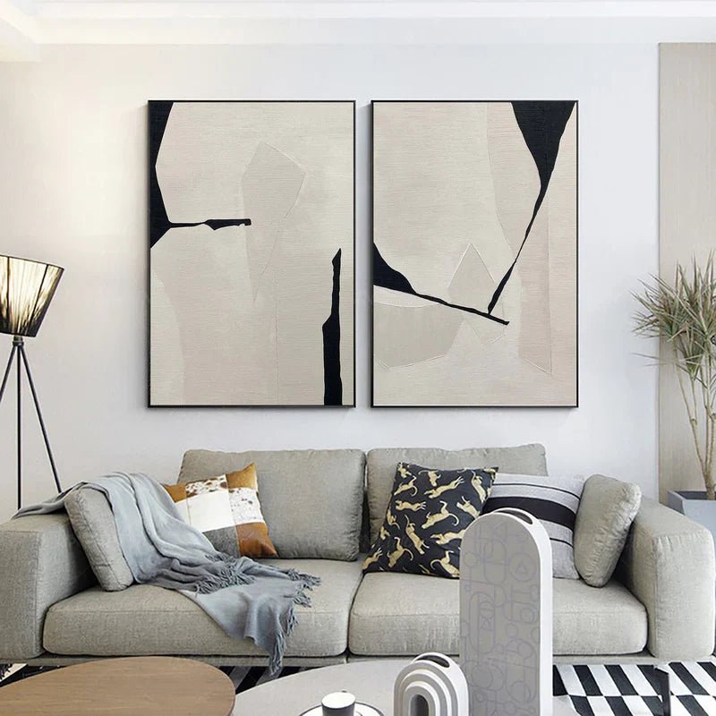 Abstract Painting Set Of 2 RAB711 - royalbrushart