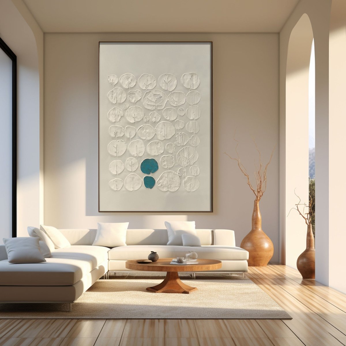 Plaster Art Texture Painting HBV165 - royalbrushart