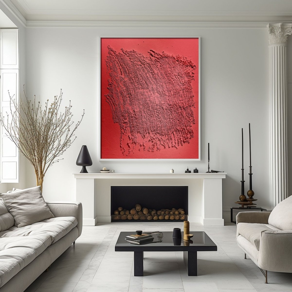 Plaster Art texture painting HBV134 - royalbrushart