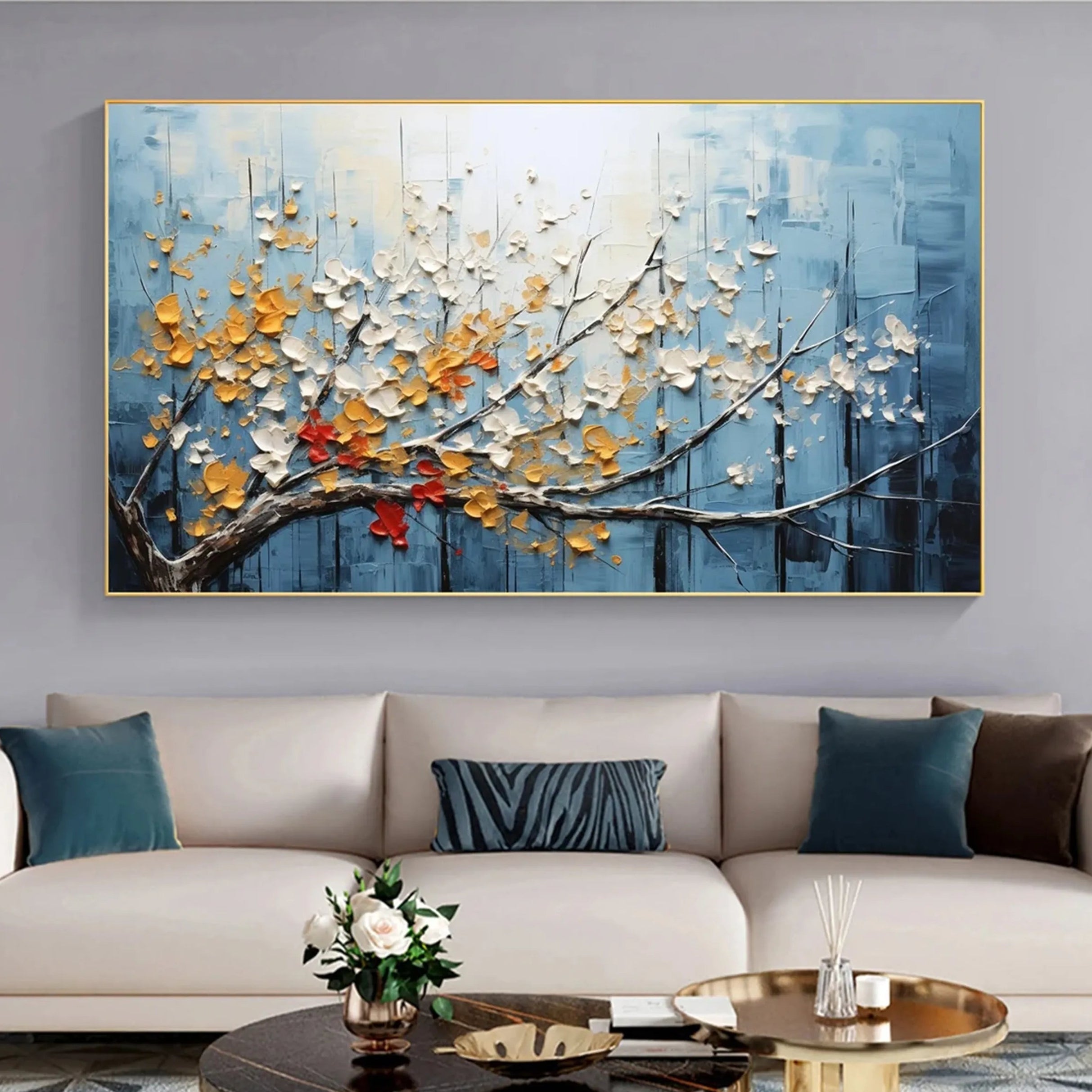 plaster art texture Painting RAB005 - royalbrushart