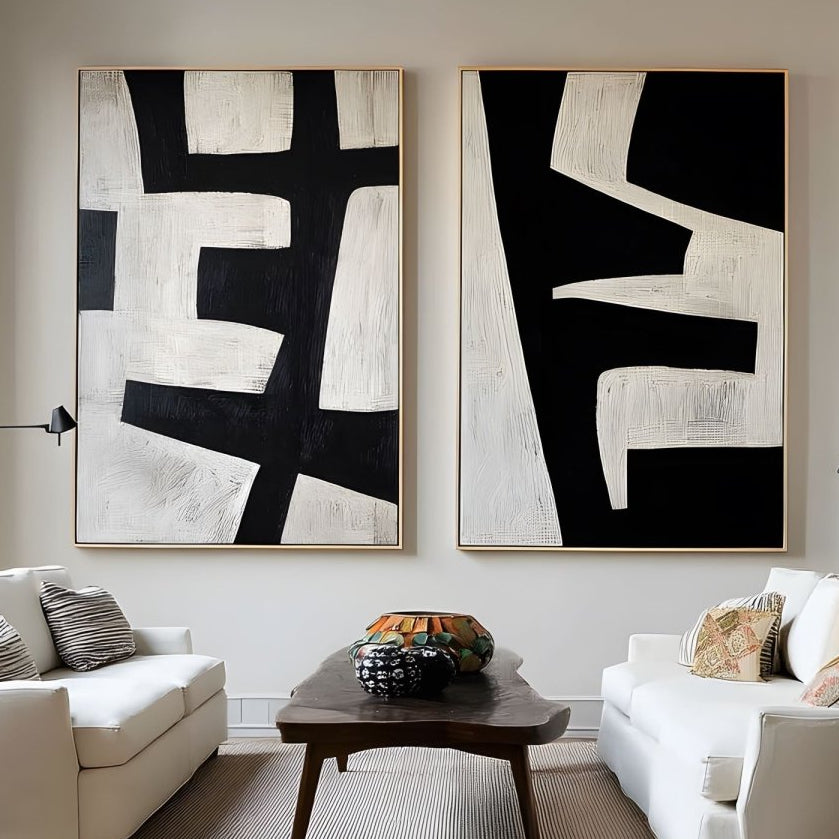 Abstract Painting Set Of 2 RAB424 - royalbrushart