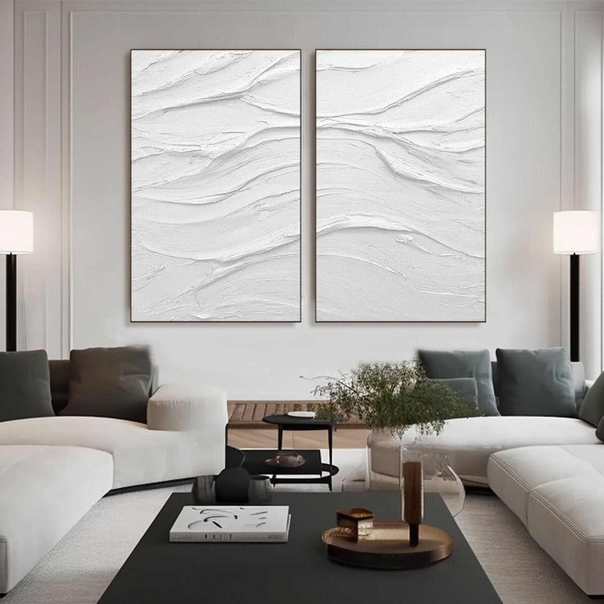 Abstract Painting Set Of 2 RAB650 - royalbrushart