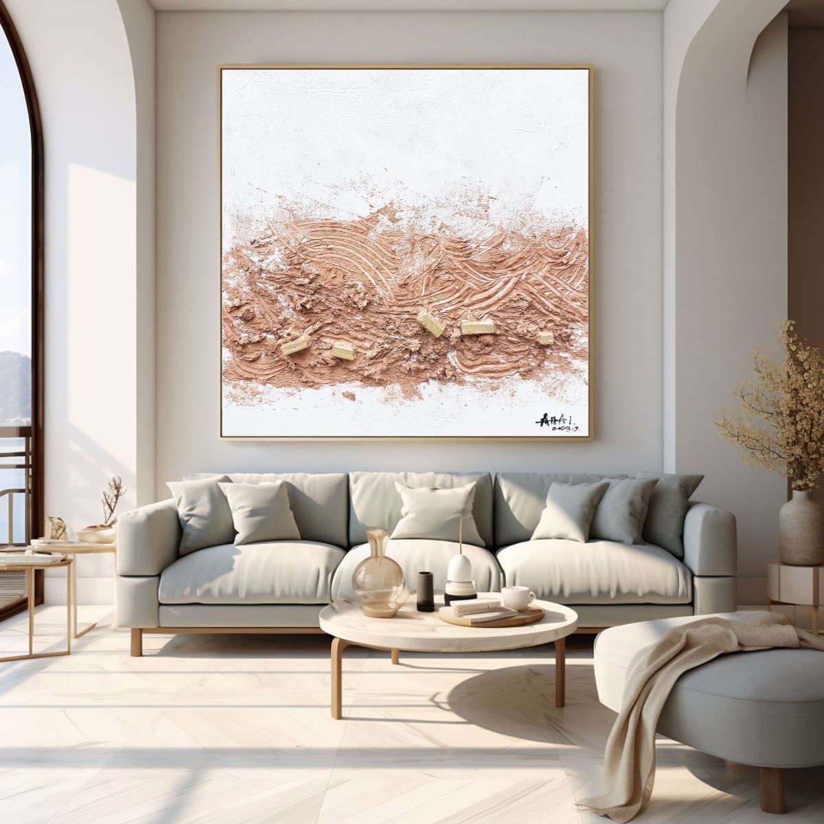Plaster Art Texture Painting RAB460 - royalbrushart