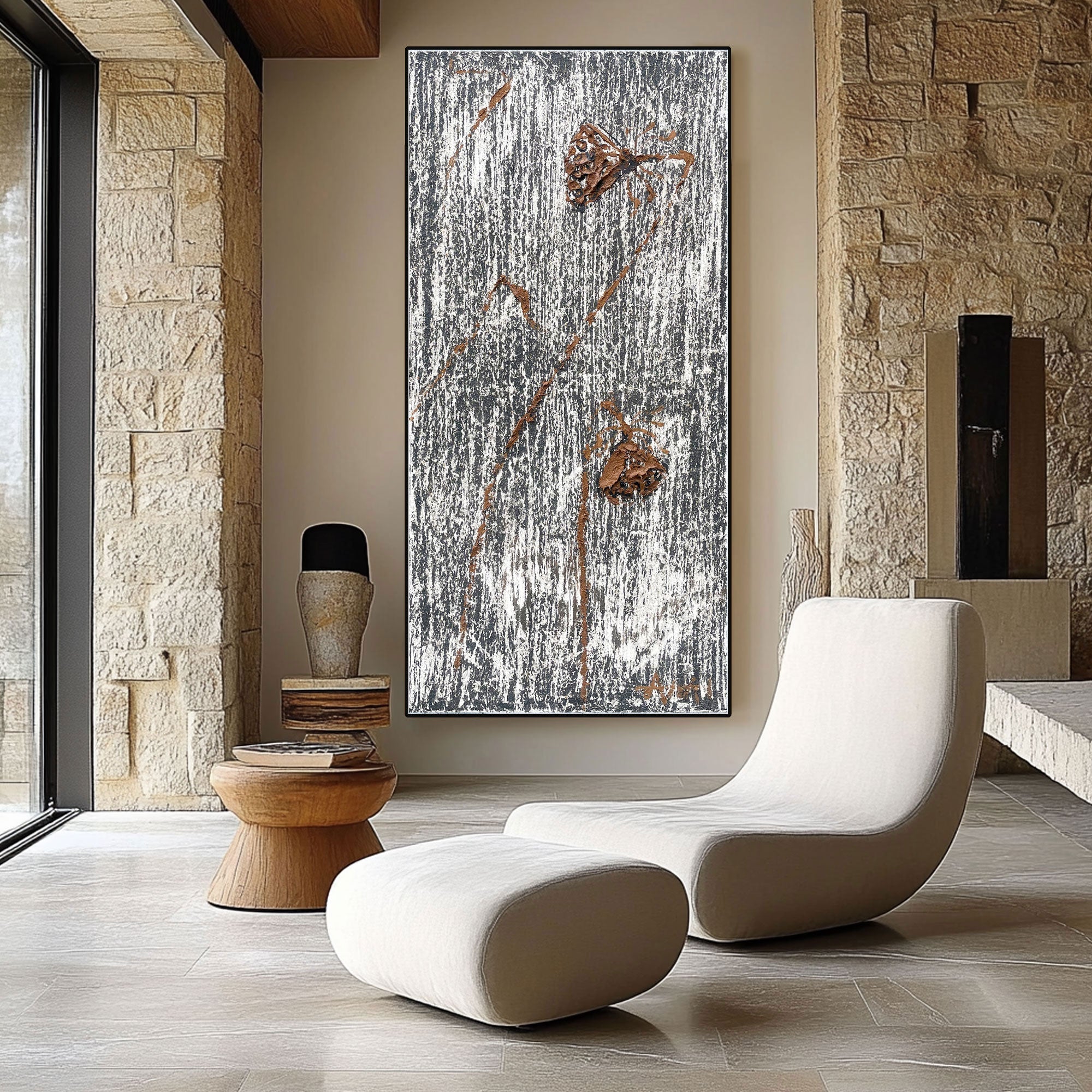 Plaster Art Texture Painting #LRAB631