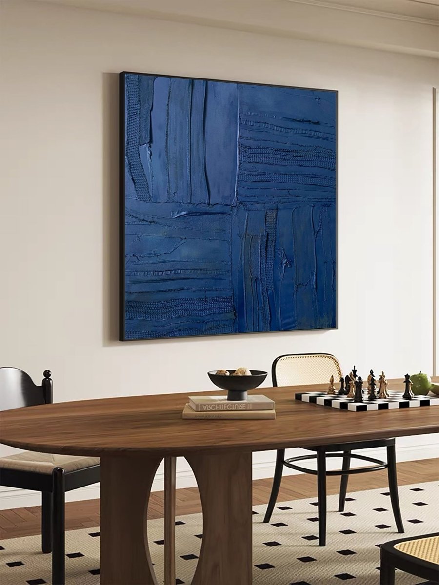 Blue Minimalist Art RAB103 - royalbrushart