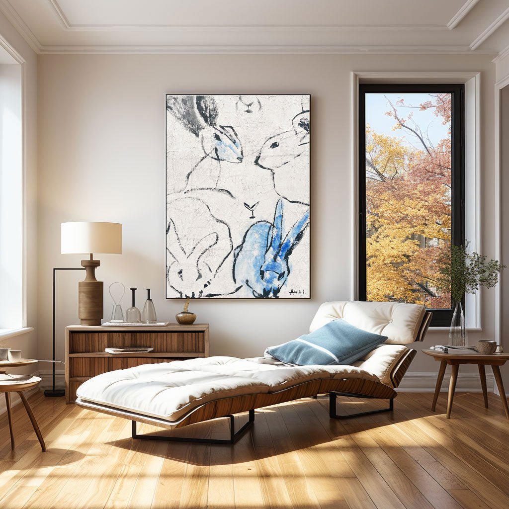 Contemporary Minimalist Art RAB458 - royalbrushart