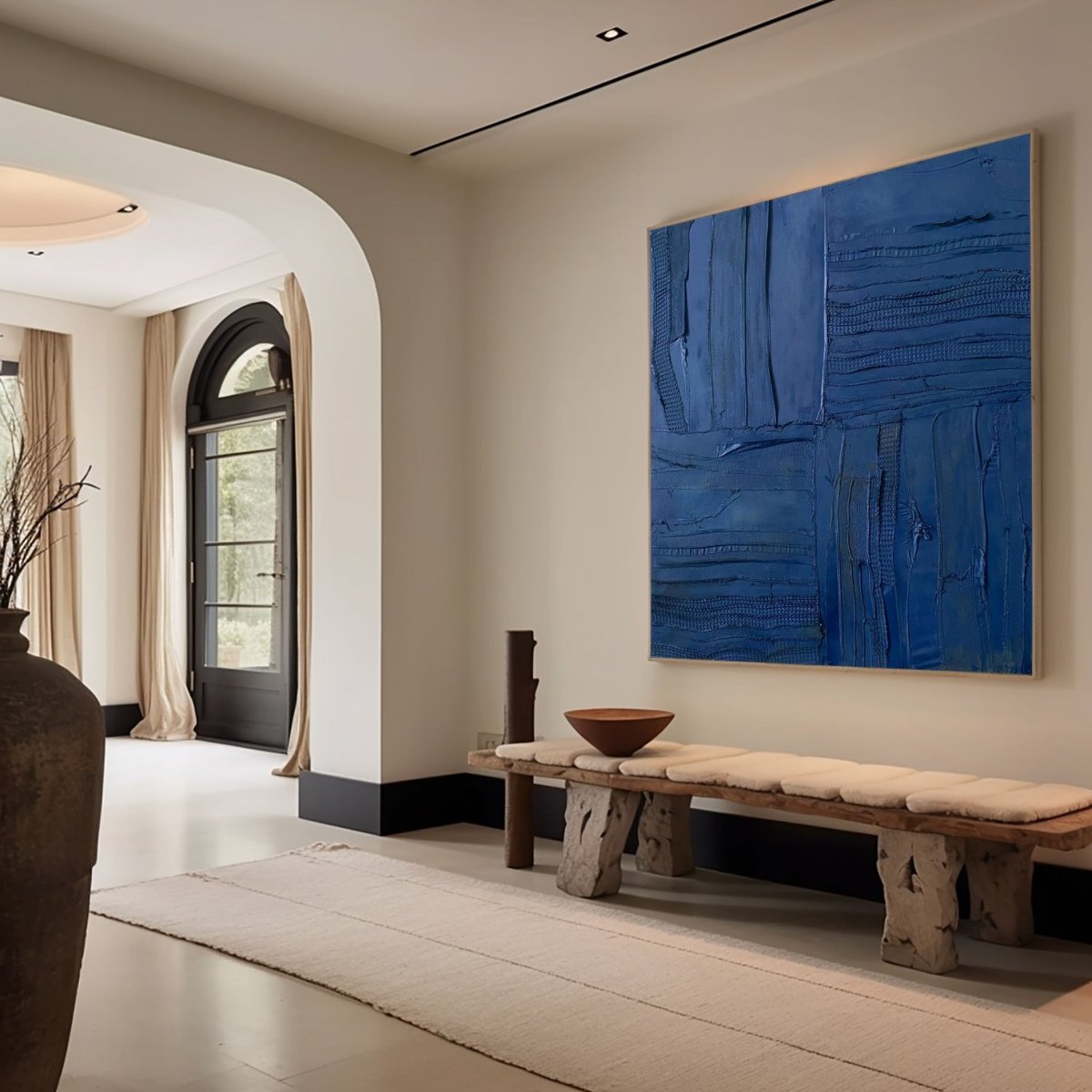 Blue Minimalist Art RAB103 - royalbrushart