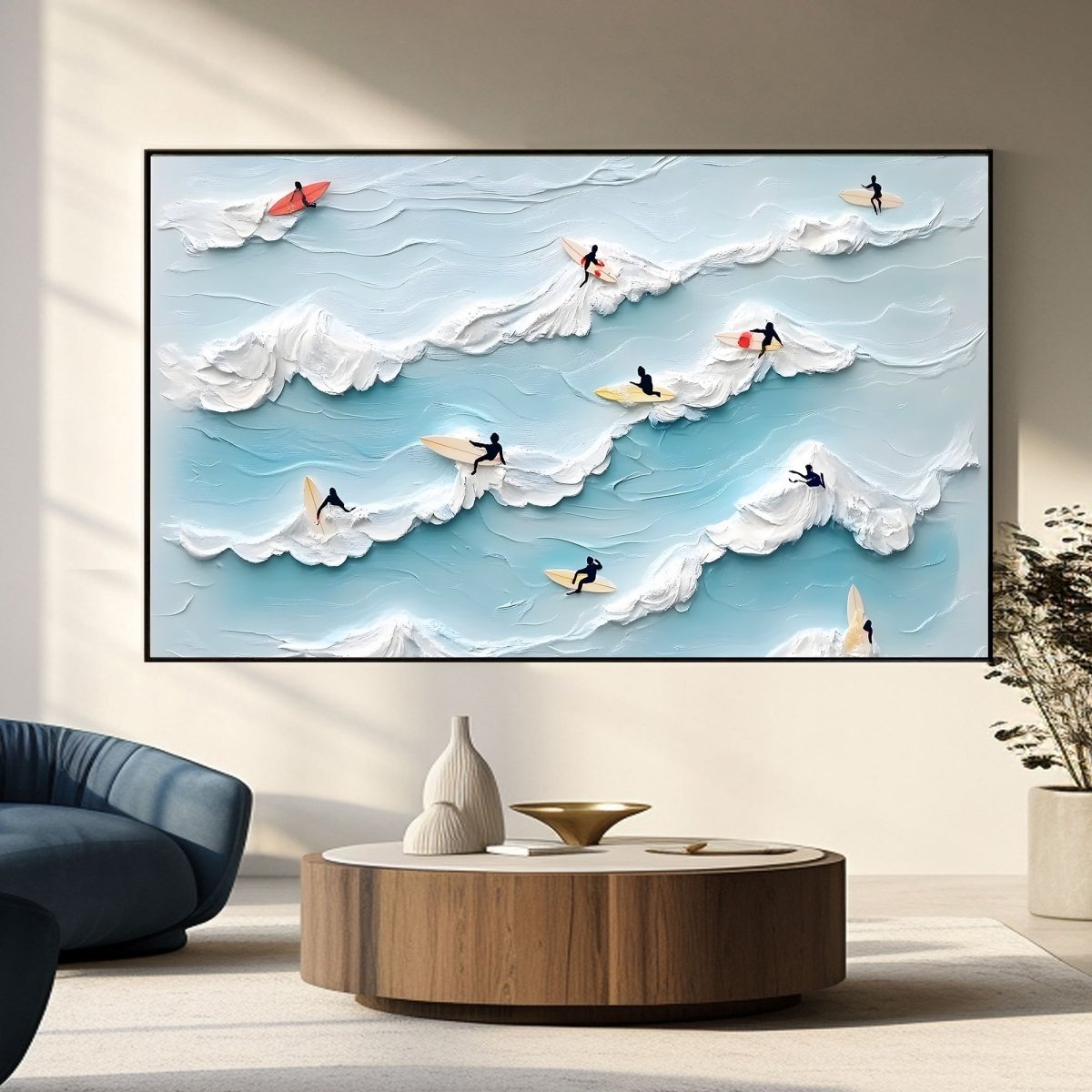 Textured Ocean Painting RAB592 - royalbrushart