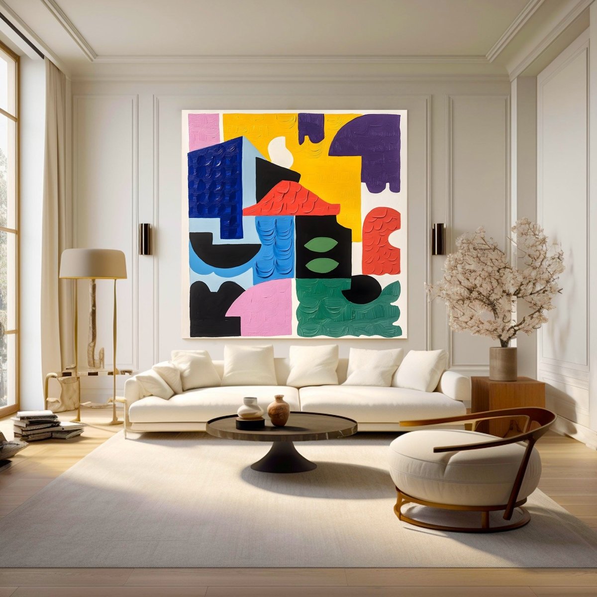 Abstract Wall Painting RAB568 - royalbrushart