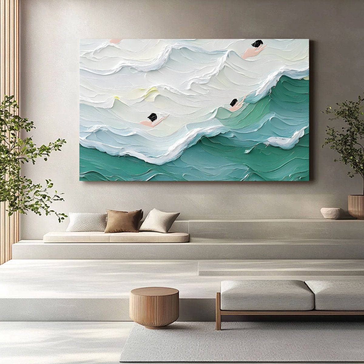 Textured Ocean Painting RAB590 - royalbrushart