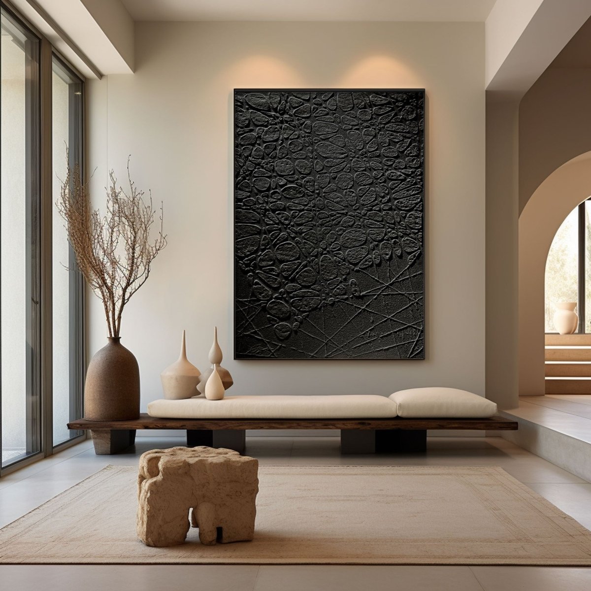 Plaster Art Texture Painting HBV325 - royalbrushart