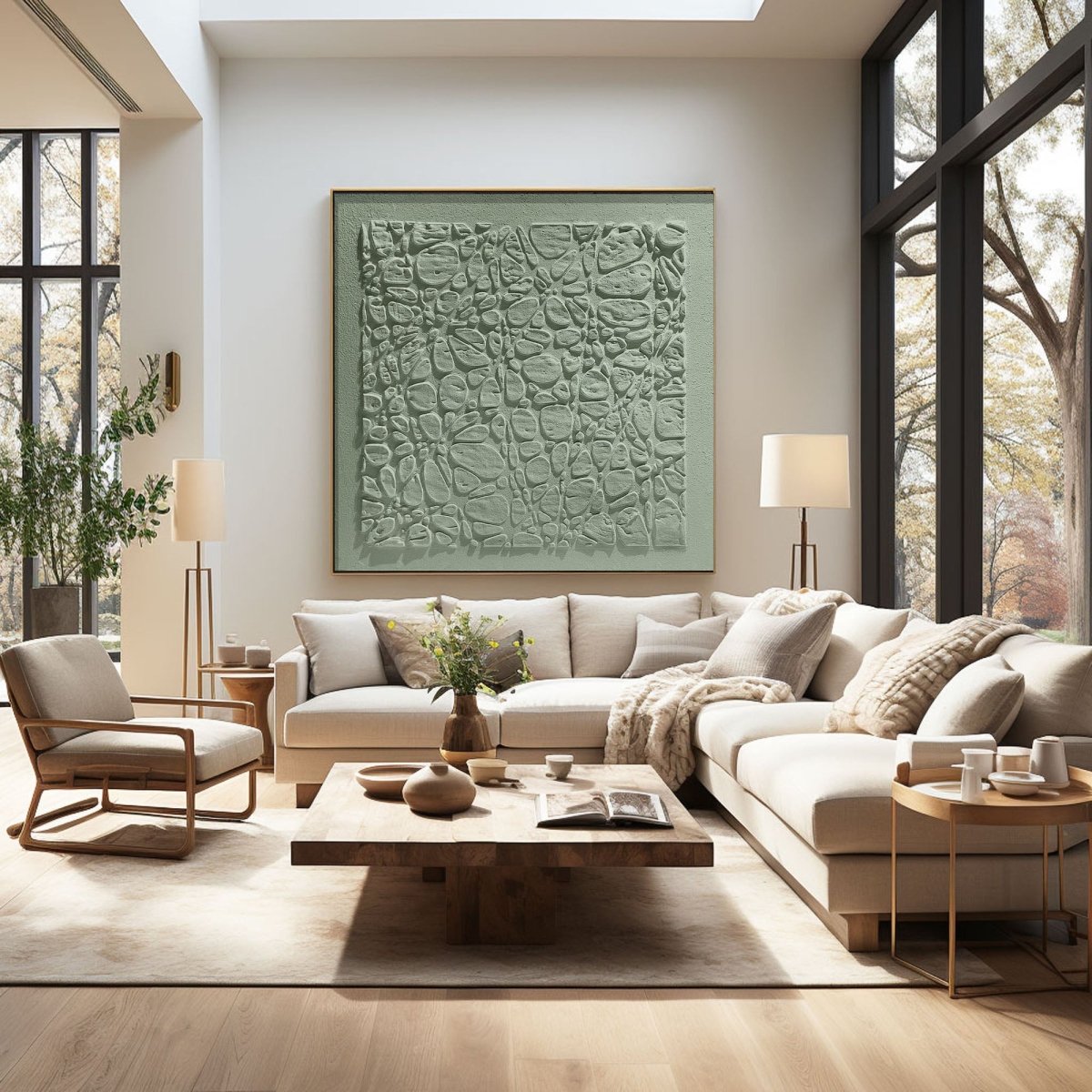 Plaster Art Texture Painting HBV207 - royalbrushart
