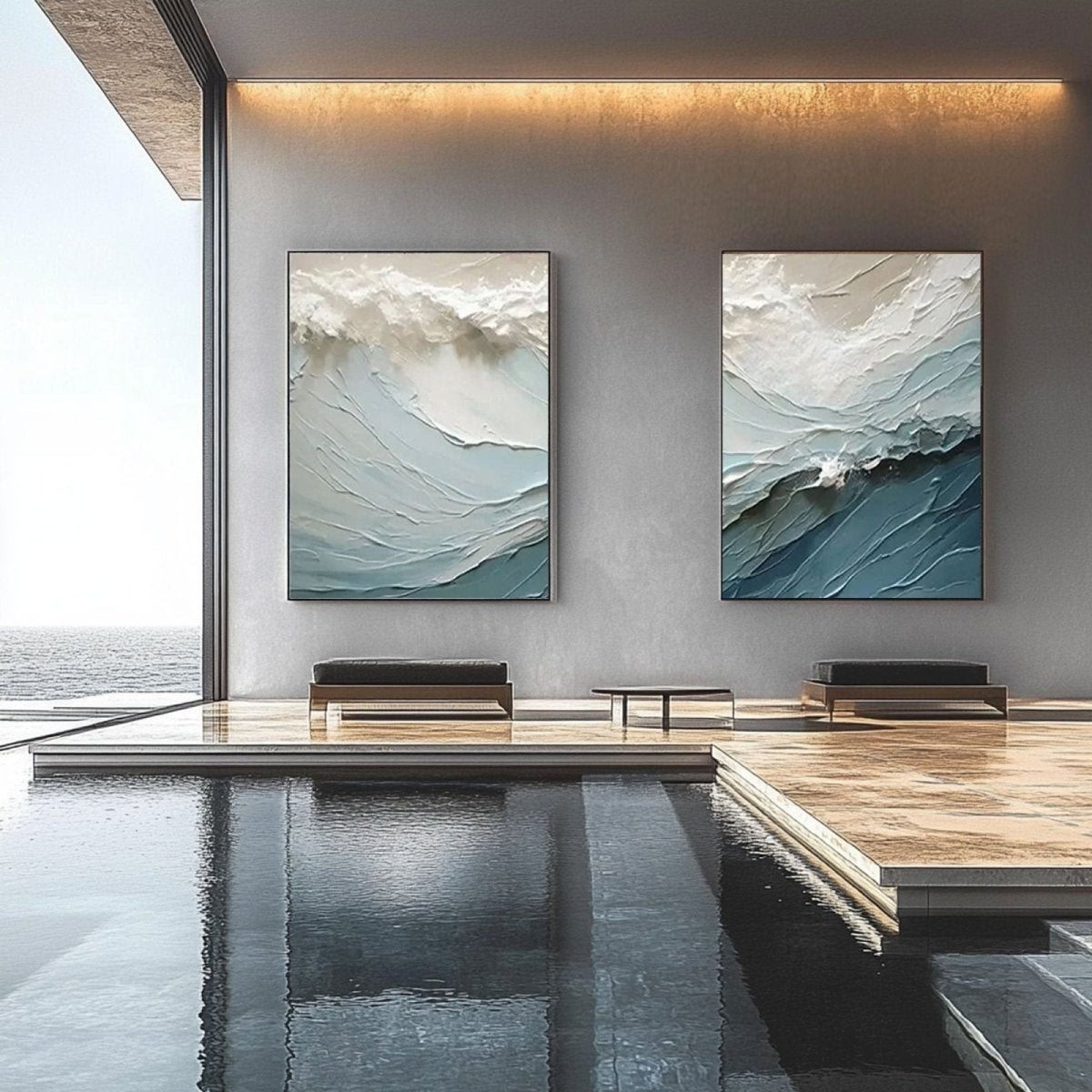 Abstract Painting Set Of 2 RAB648 - royalbrushart