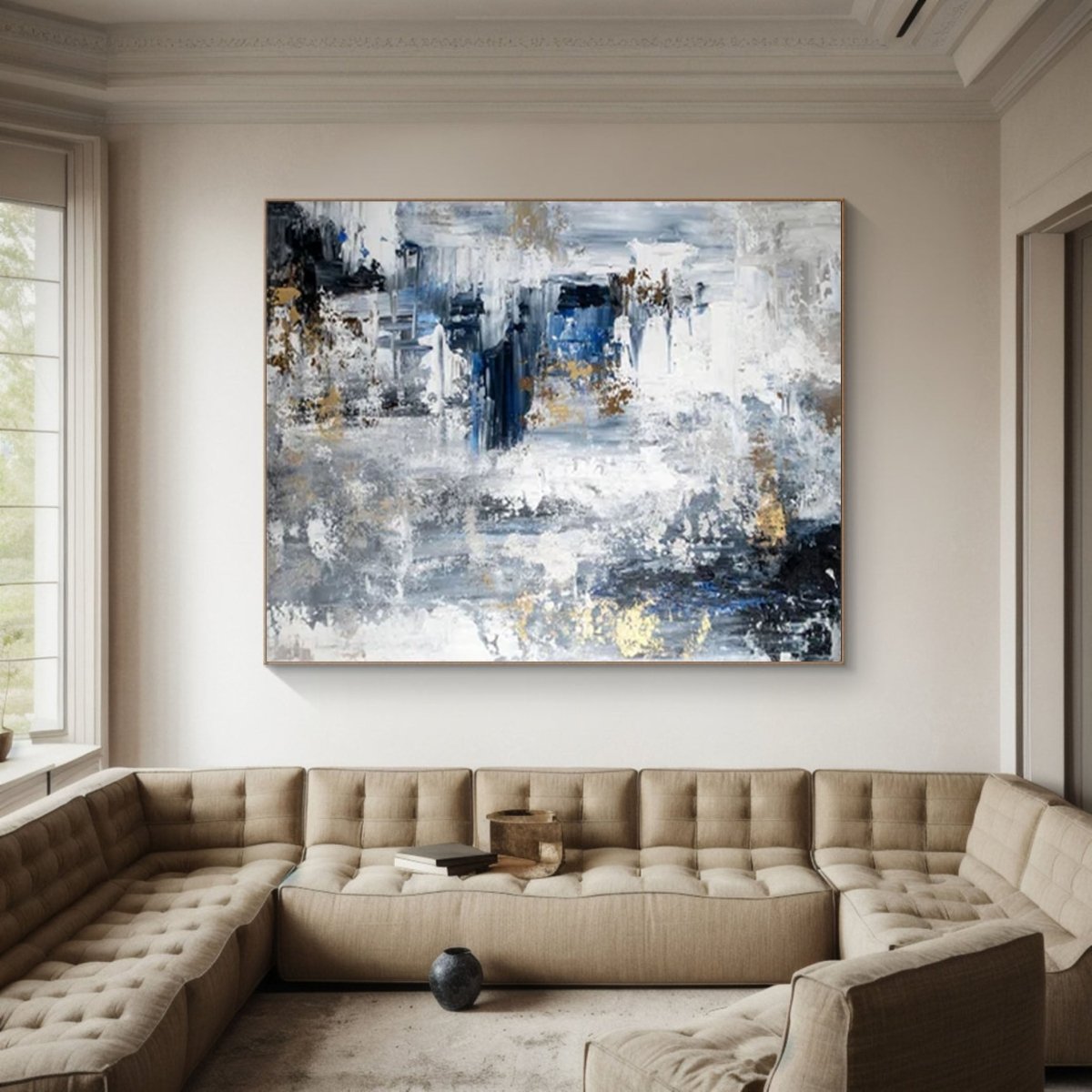 Scandinavian Minimalist Painting RAB085 - royalbrushart