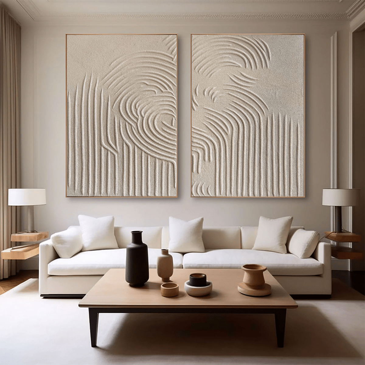 abstract Painting Set of 2 RAB010 - royalbrushart