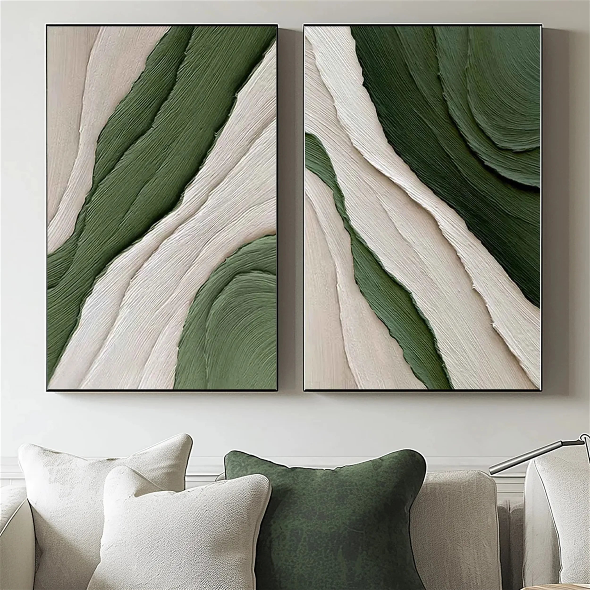 plaster art texture painting Set of 2 RAB030 - royalbrushart