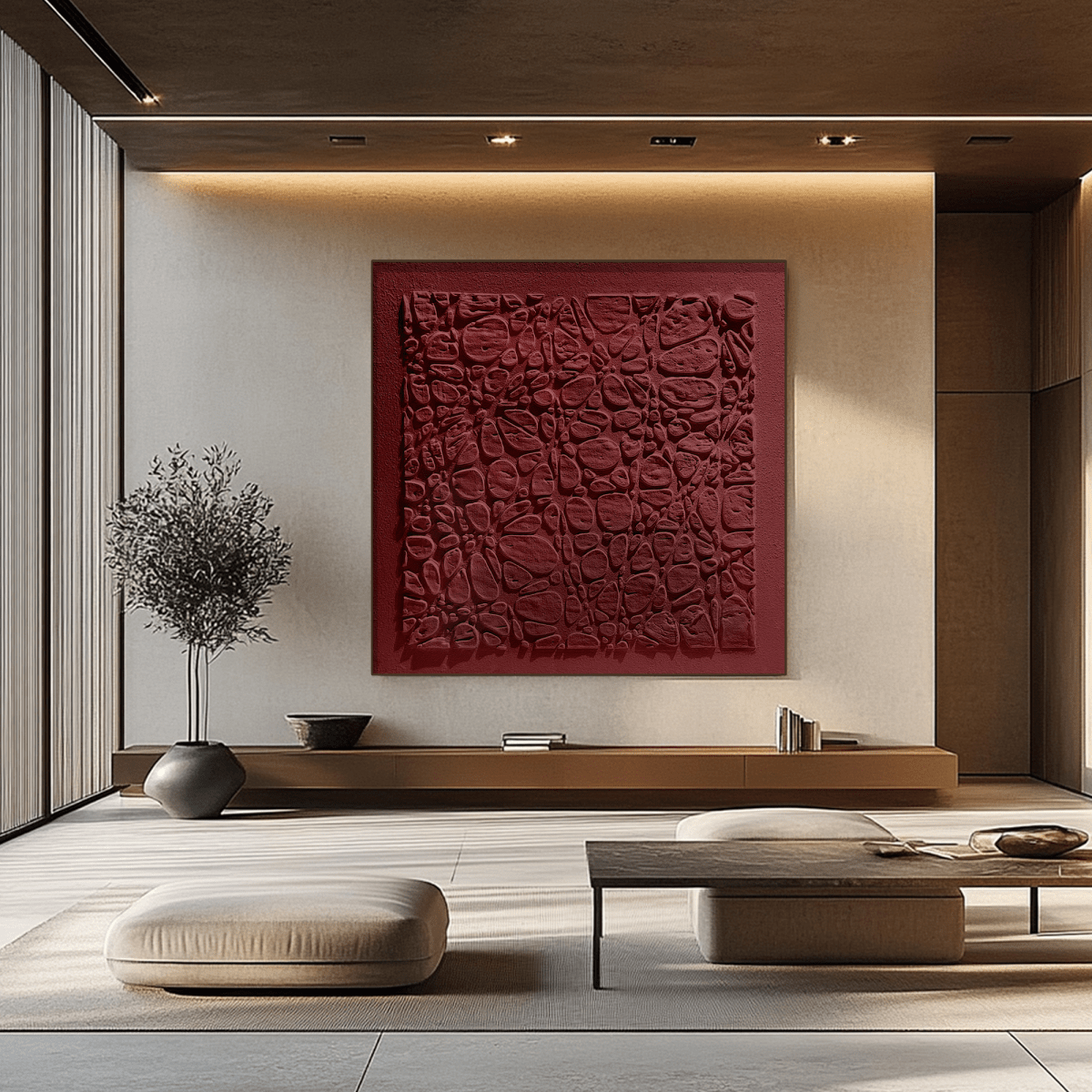 Plaster Art Texture Painting HBV208 - royalbrushart